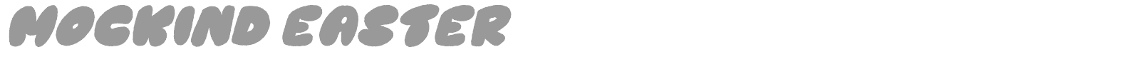 Mockind Easter font preview